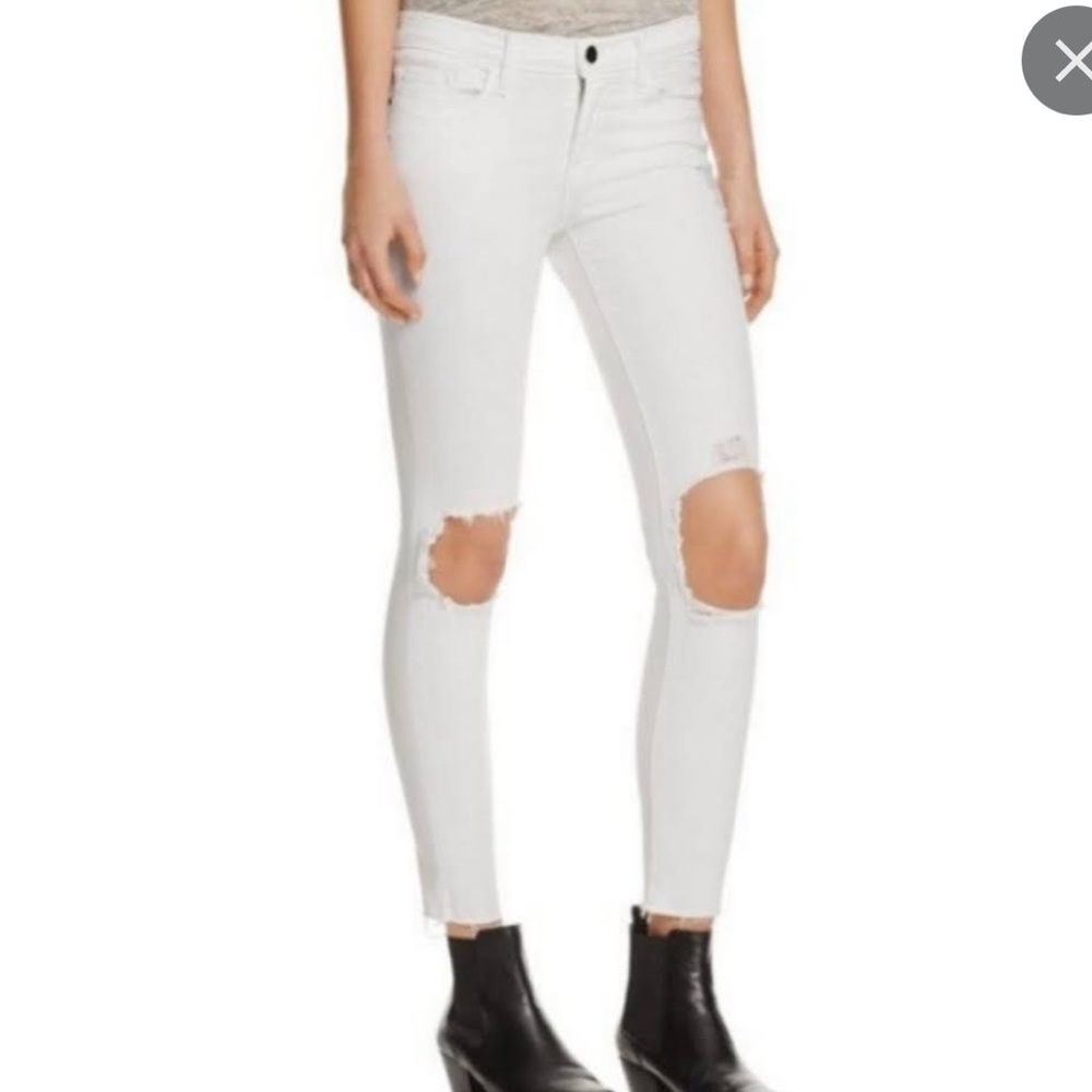 FRAME denim white jeans